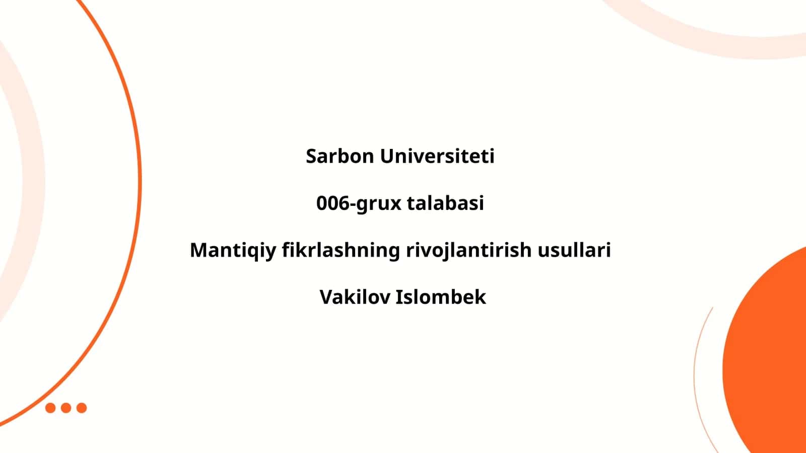 Mantiqiy fikrlashning rivojlantirish usullari