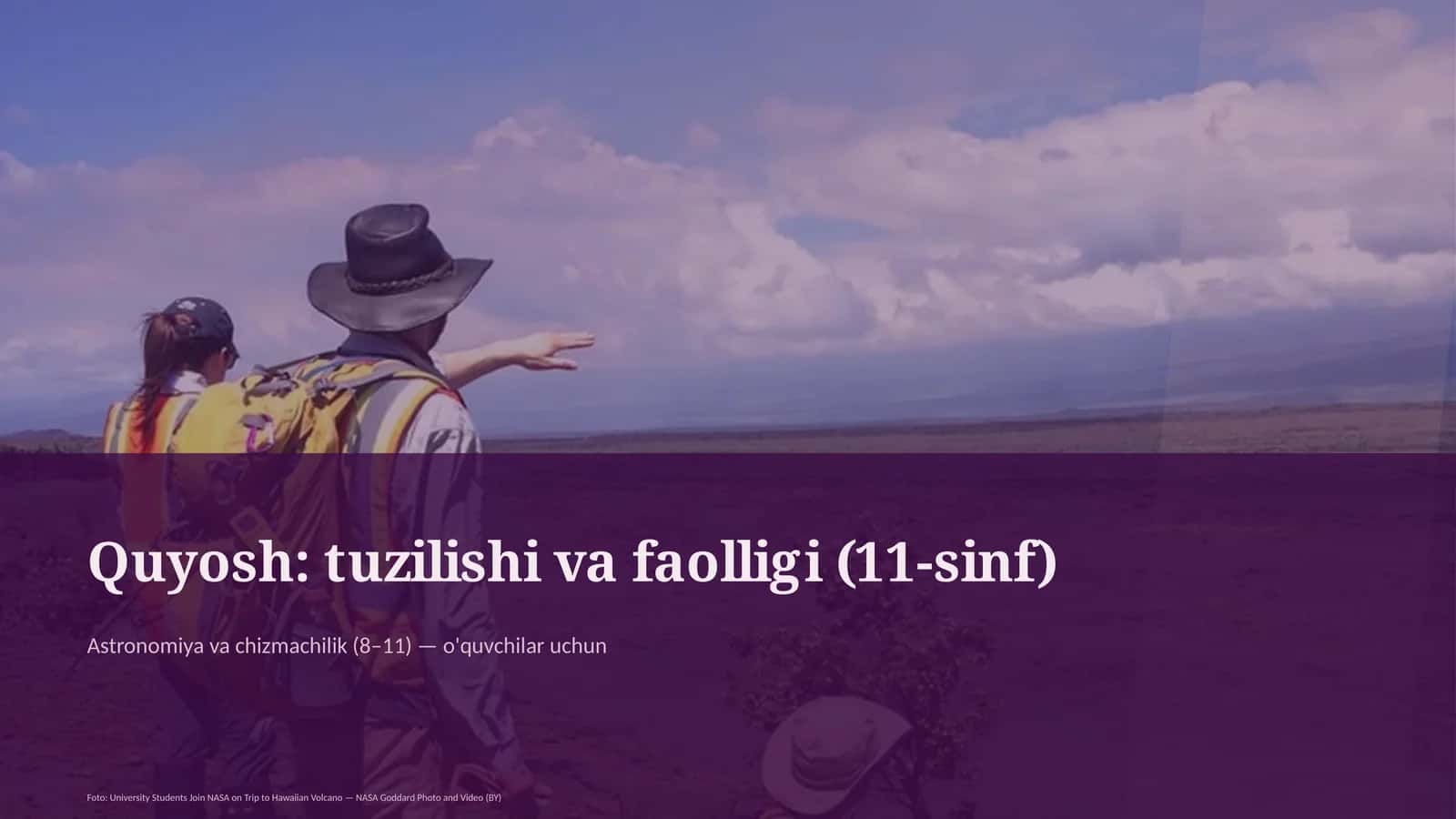Quyosh: tuzilishi va faolligi (11-sinf)