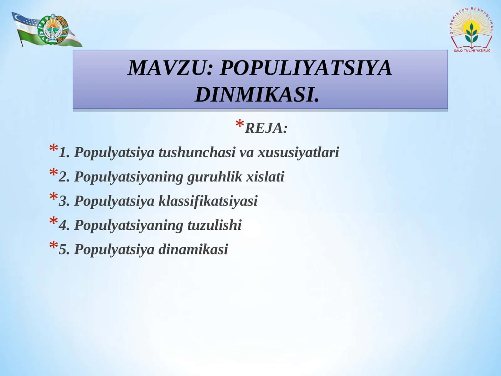 Populyatsiya Dinamikasi