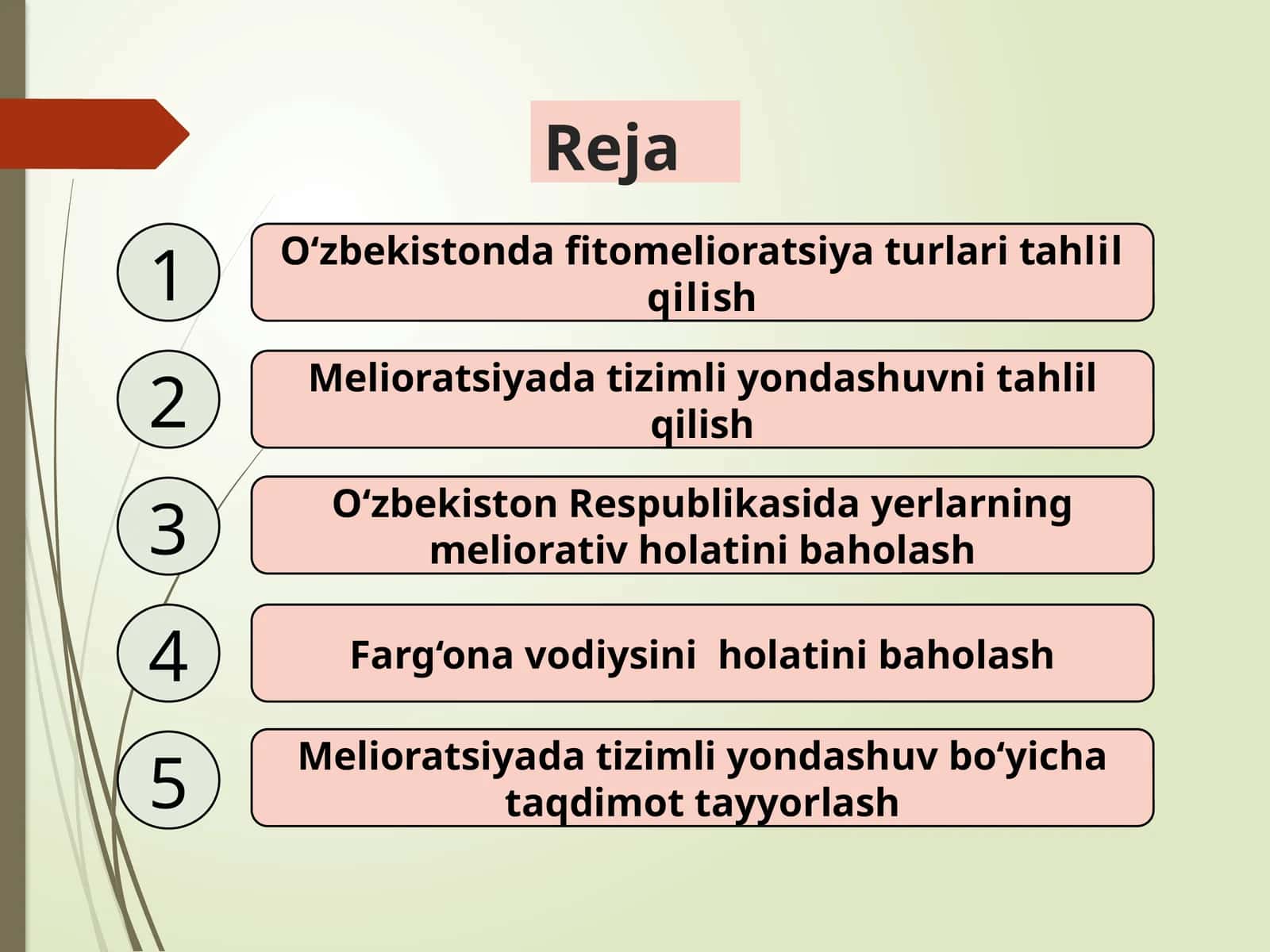 O‘zbekistonda fitomelioratsiya turlari tahlil qilish