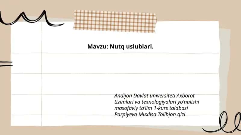 Nutq uslublari