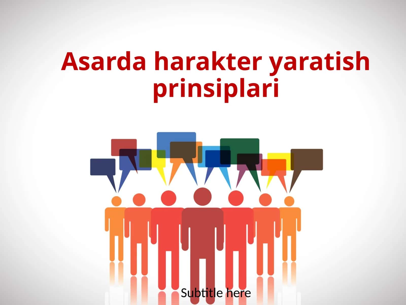 Asarda xarakter yaratish prinsiplari
