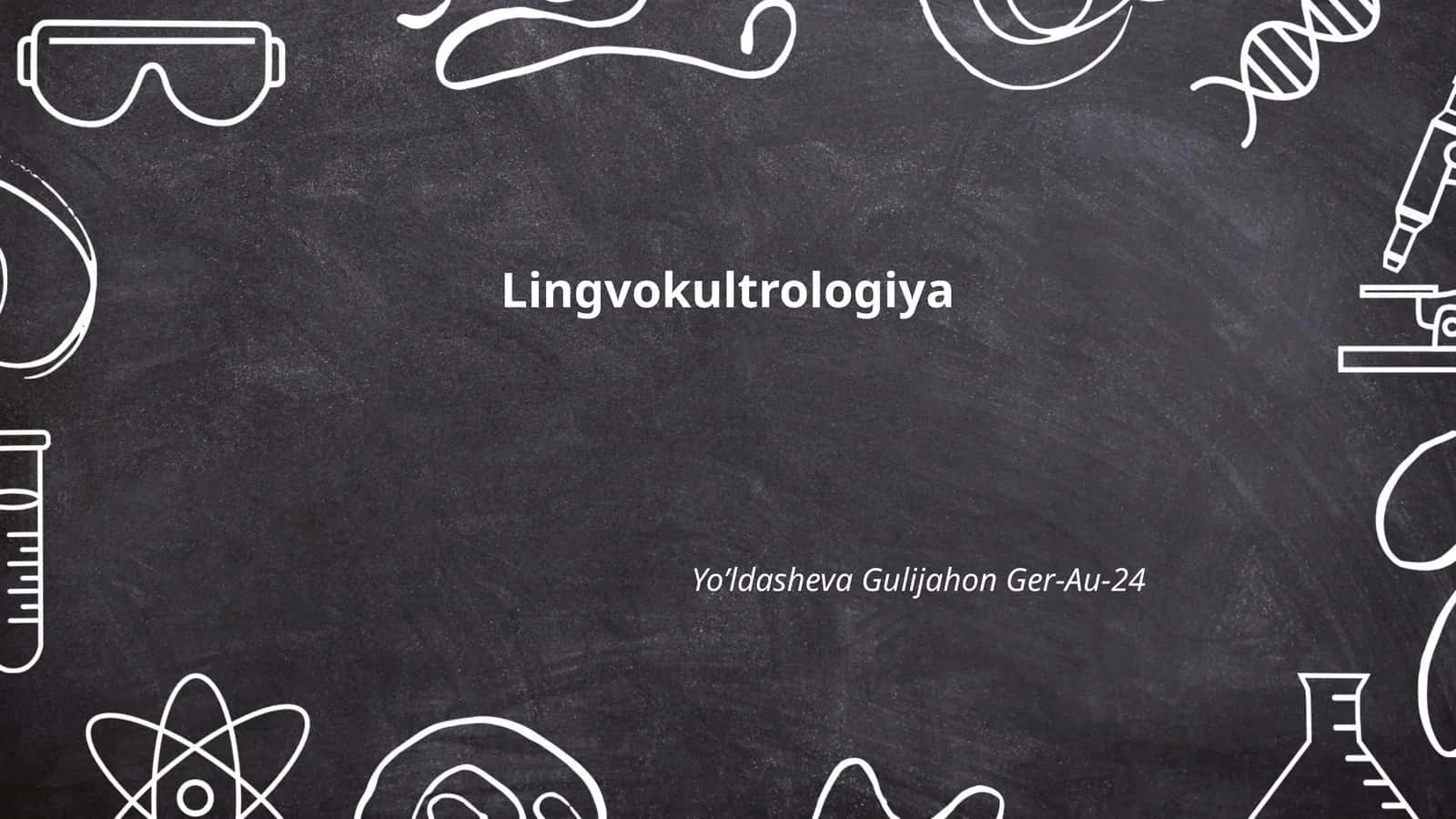Lingvokulturologiya