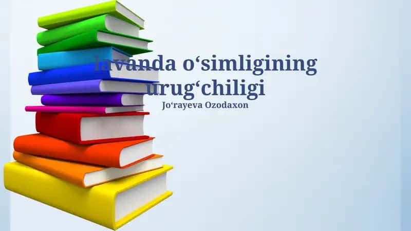 Lavanda urug'i yetishtirish biologiyasi