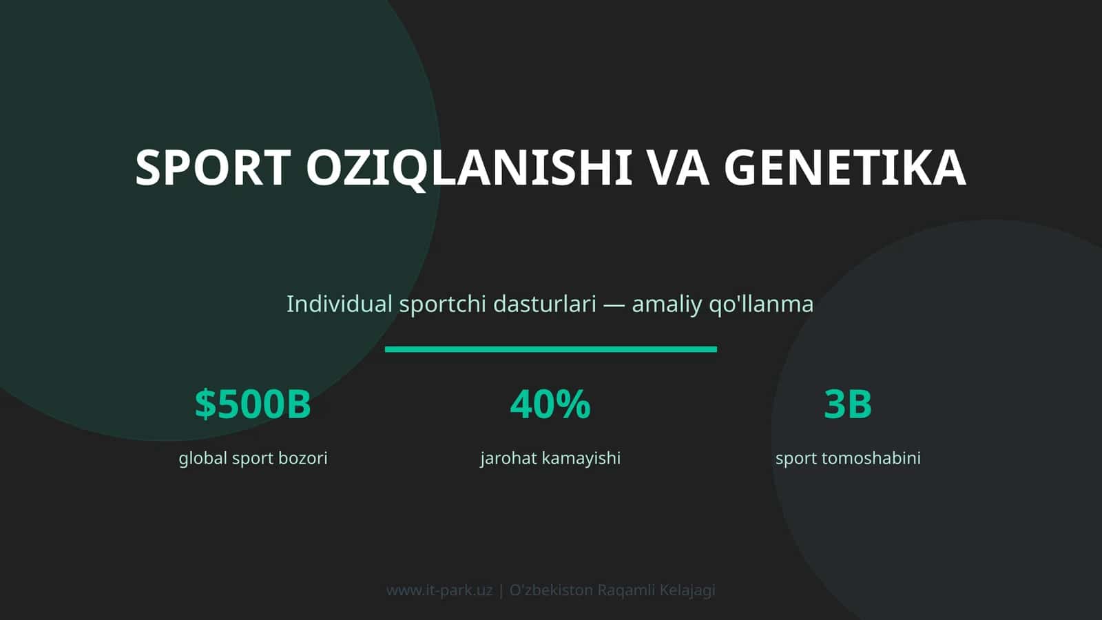 Sport oziqlanishi va genetika