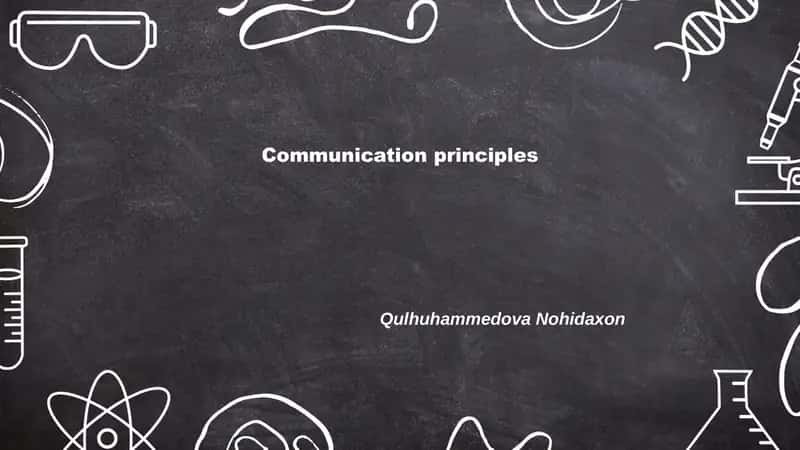 Communication principles