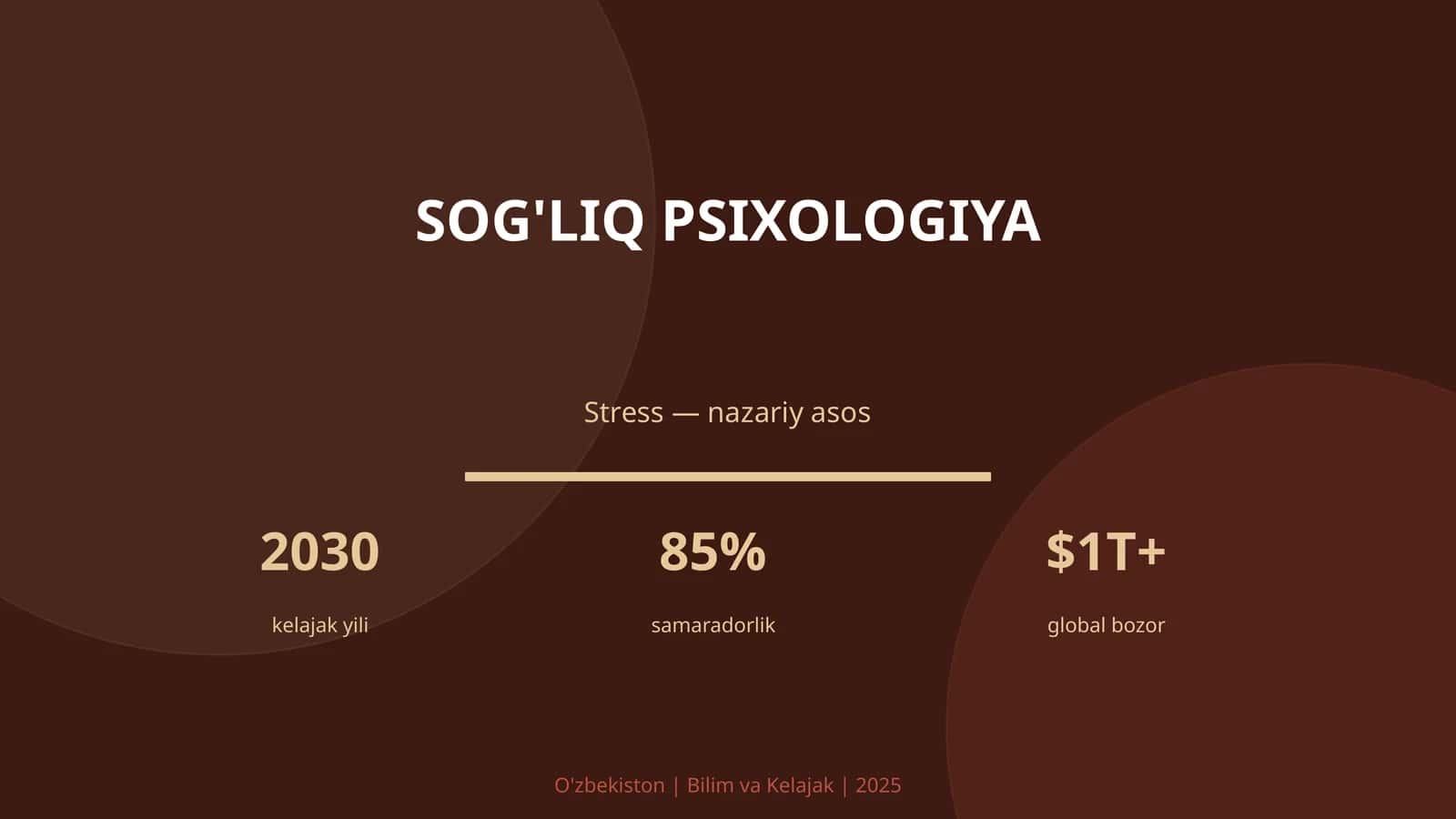 SOG'LIQ PSIXOLOGIYA