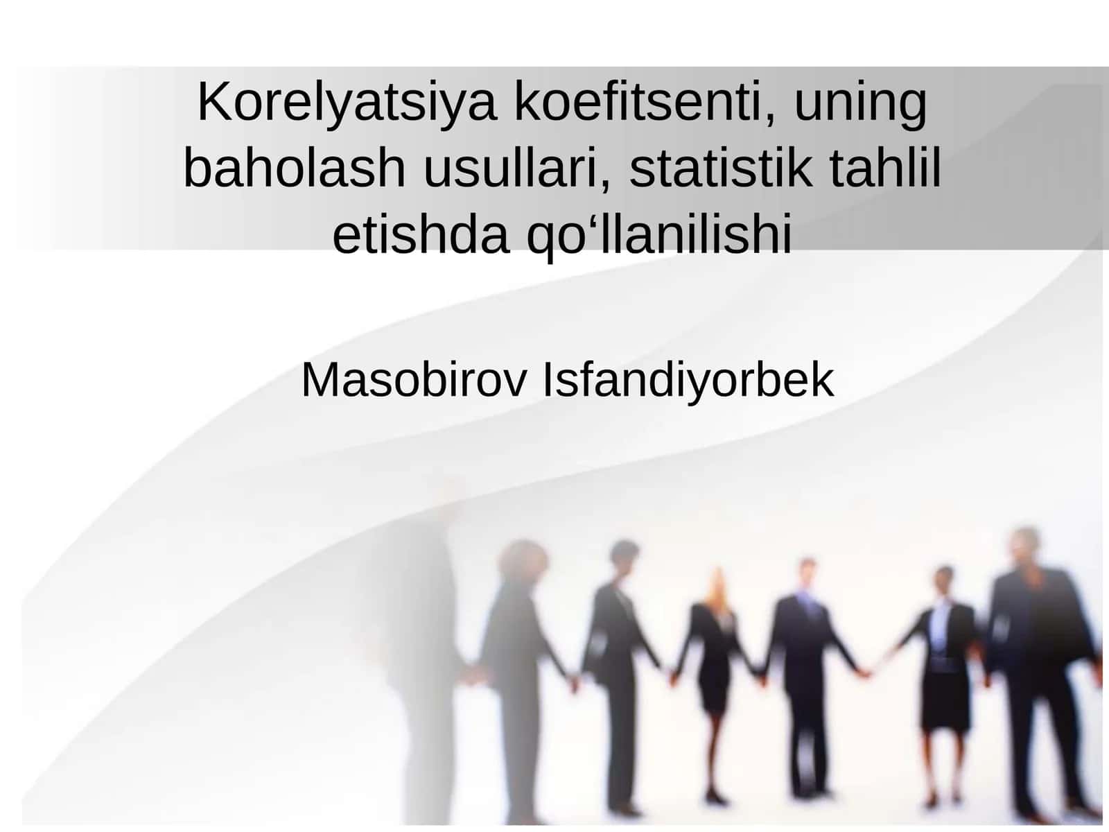 Korelyatsiya koefitsenti, uning baholash usullari, statistik tahlil etishda qo‘llanilishi