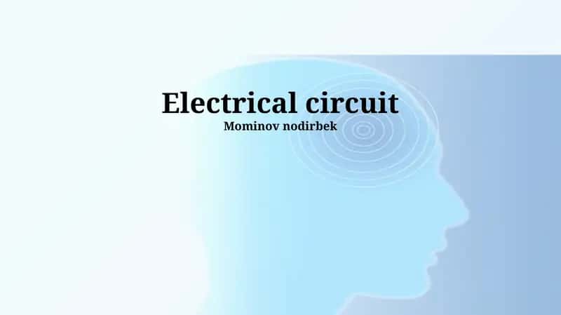 Elektr zanjirlarining asoslari
