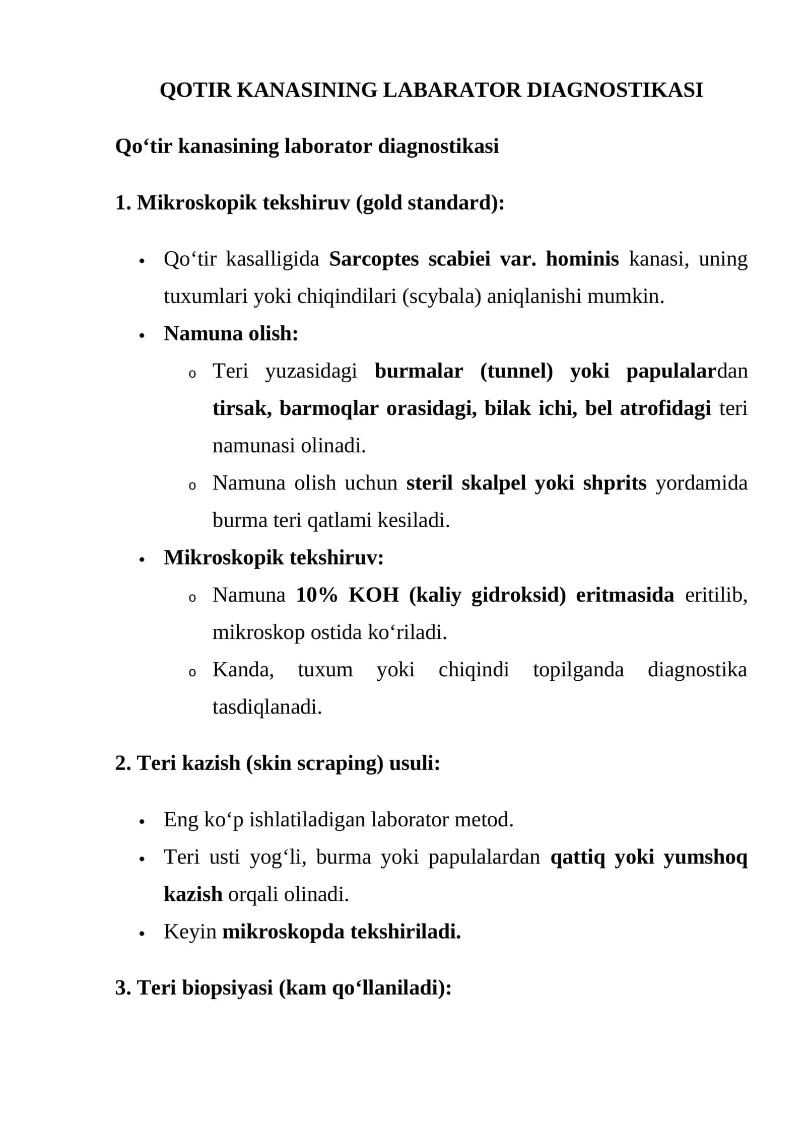 QOTIR KANASINING LABARATOR DIAGNOSTIKASI