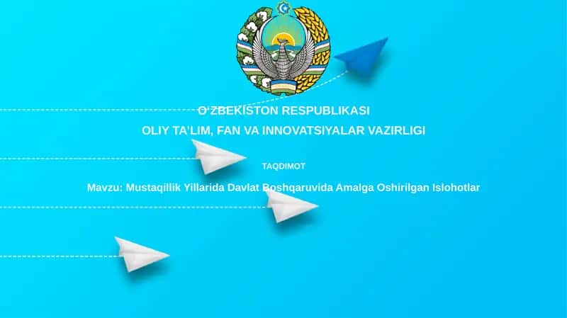 Mustaqillik Yillarida Davlat Boshqaruvi Islohotlar