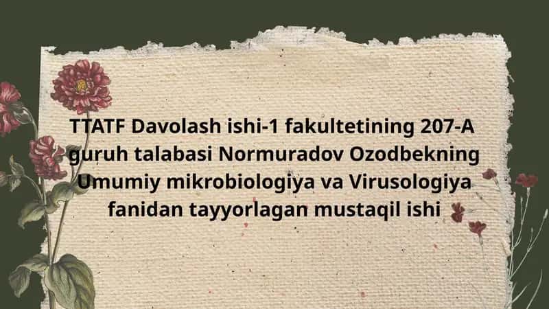 TTATF Davolash ishi-1