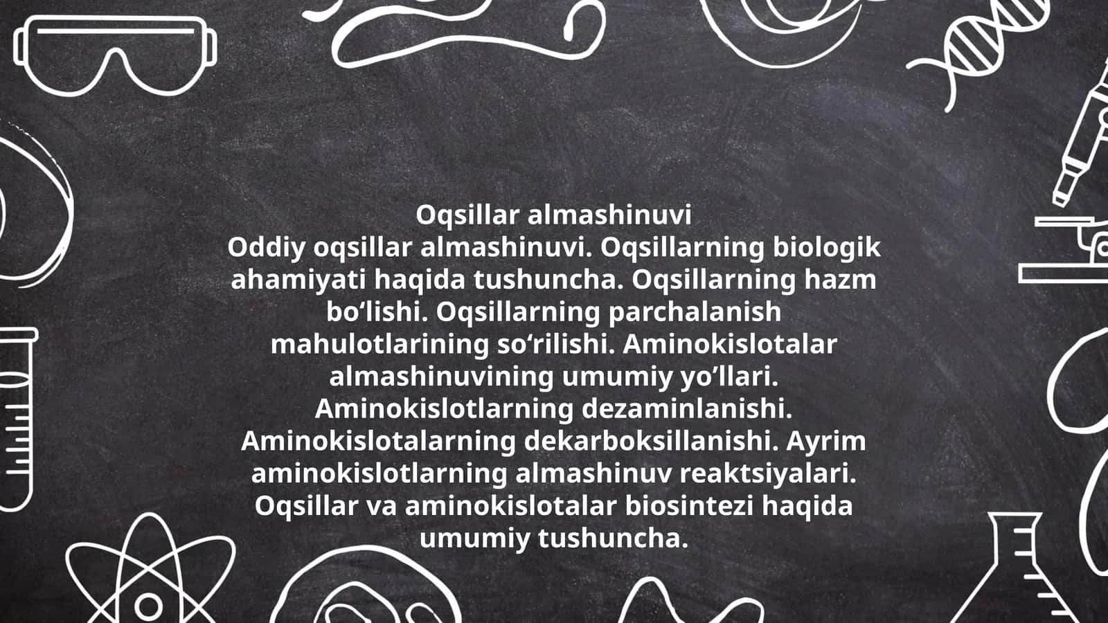 Oqsillar almashinuvi
