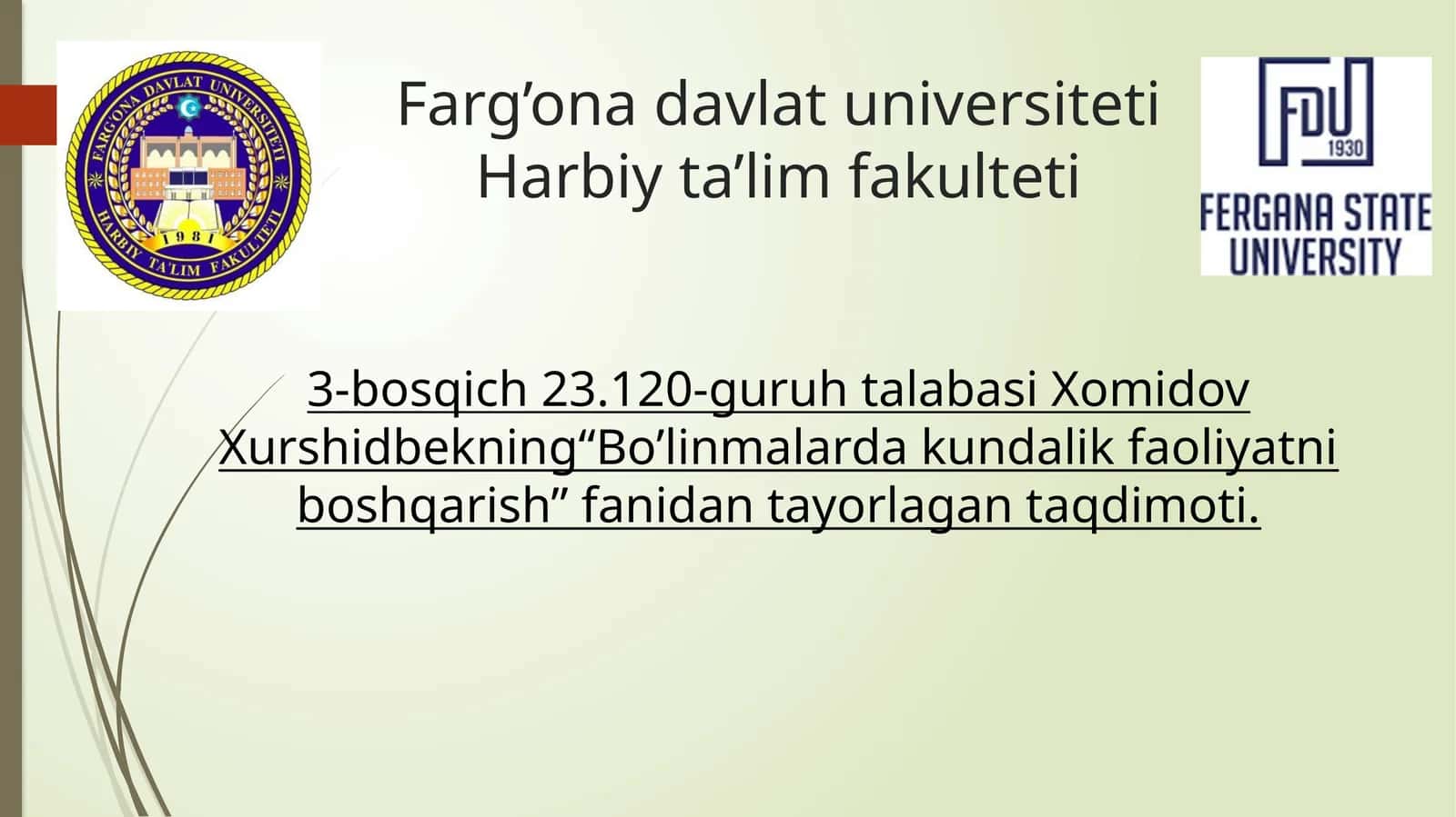 Maxfiy hujjatlar,ularbilanmuomalaqilishvaularniishlabchiqishgaqo‘yiladigantalablar