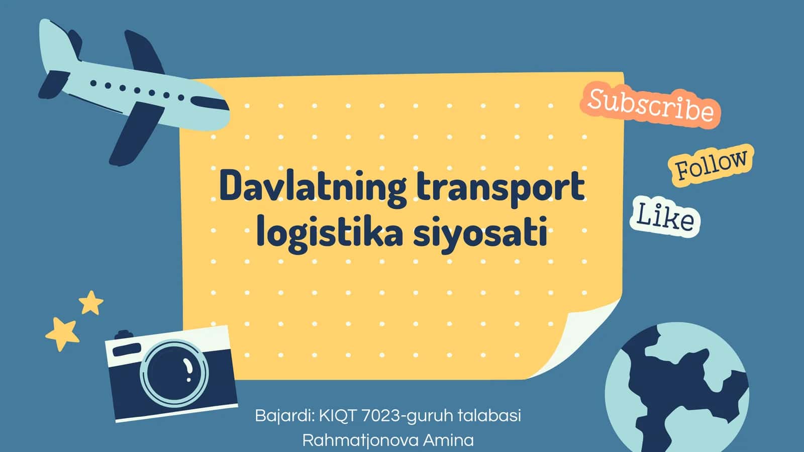 Transport logistika siyosati