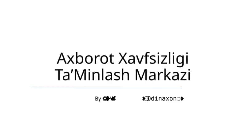 Axborot Xavfsizligi Ta'minlash Markazi