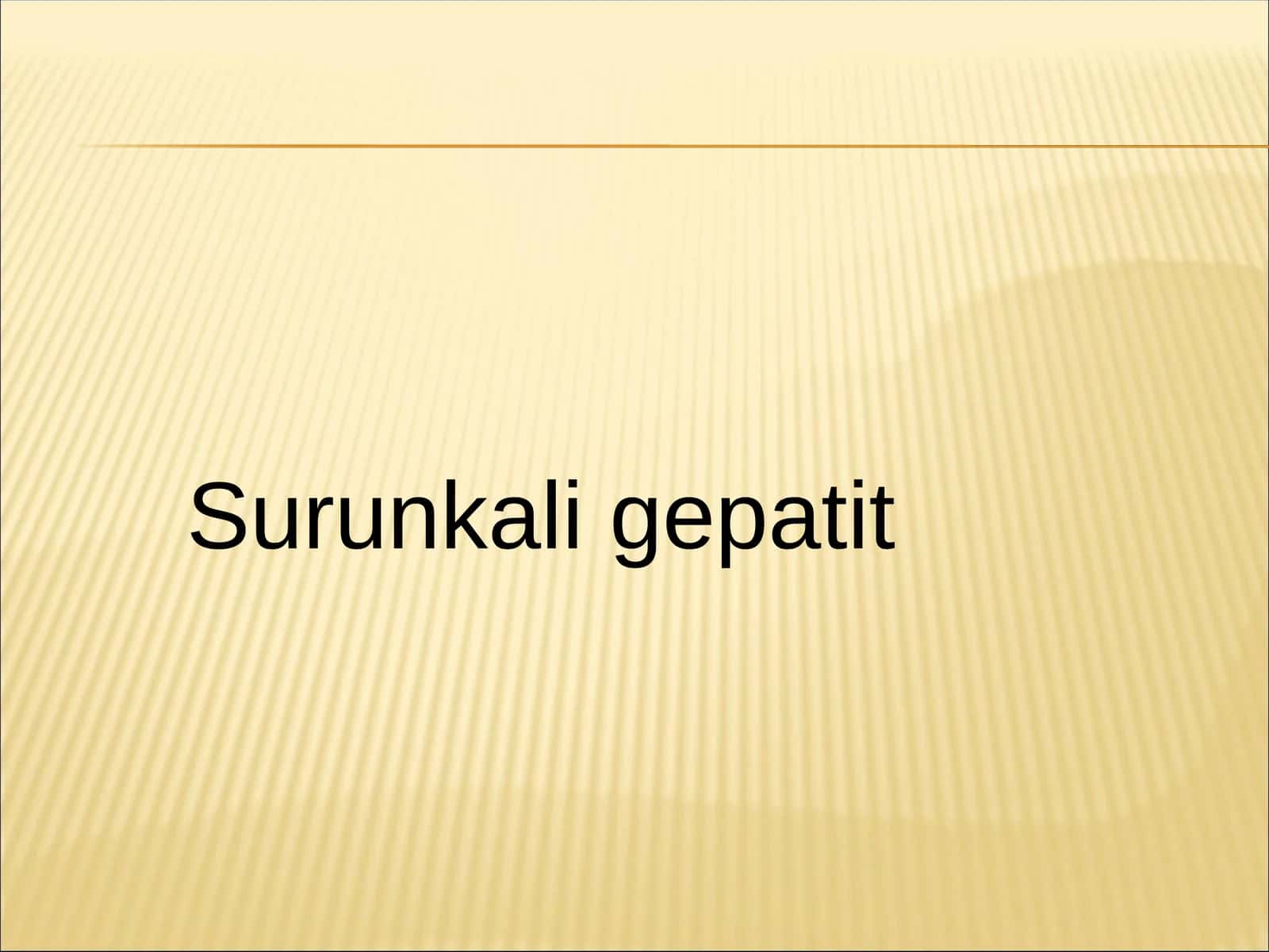 Surunkali gepatit