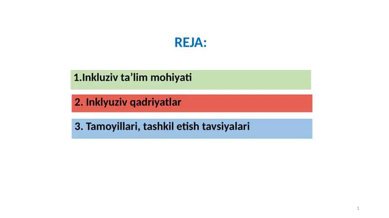 Inklyuziv ta’lim mohiyati