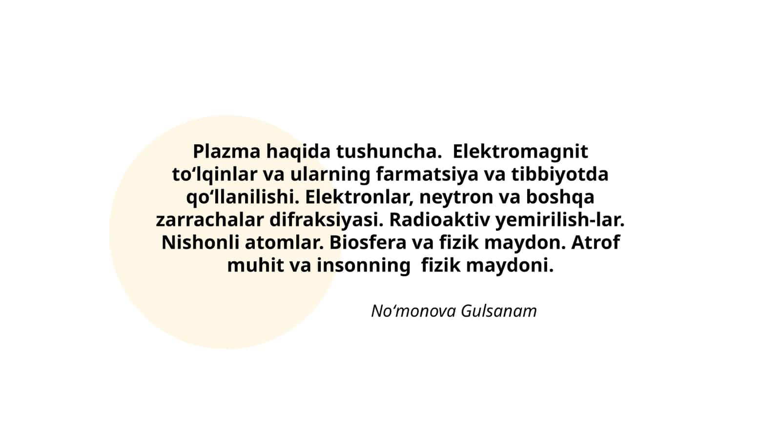 Plazma haqida tushuncha