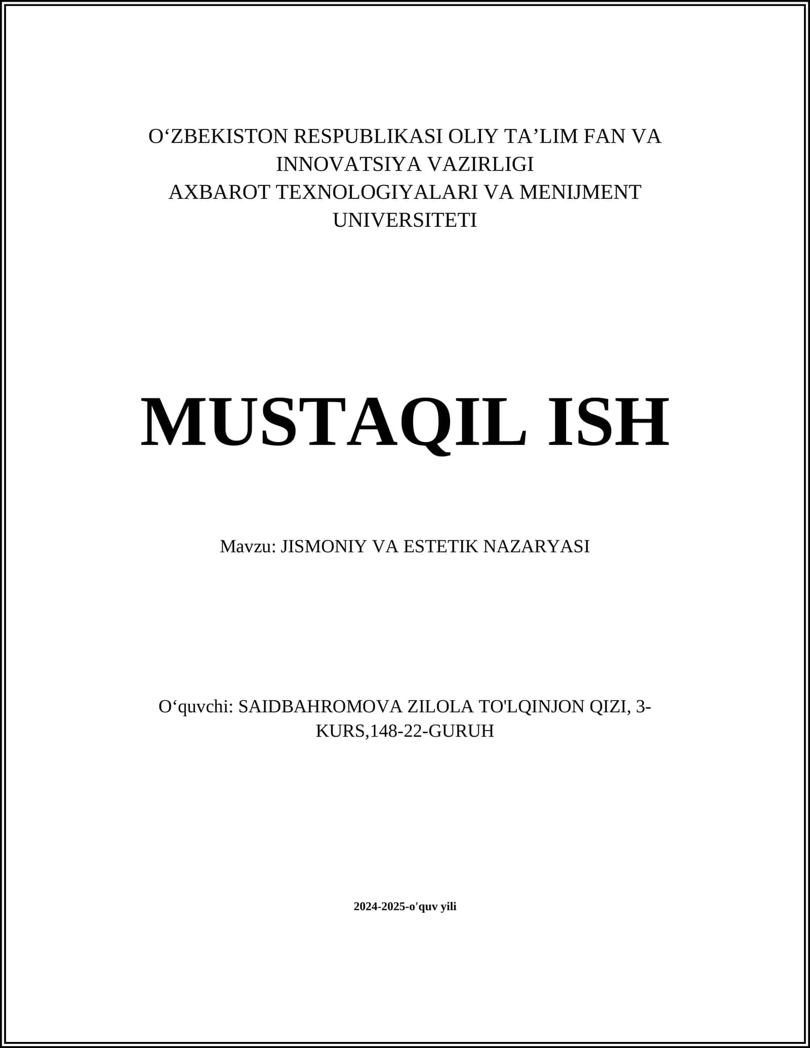 Jismoniy tarbiya nazariyasi
