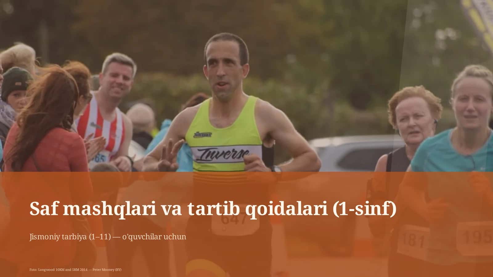 Saf mashqlari va tartib qoidalari (1-sinf)