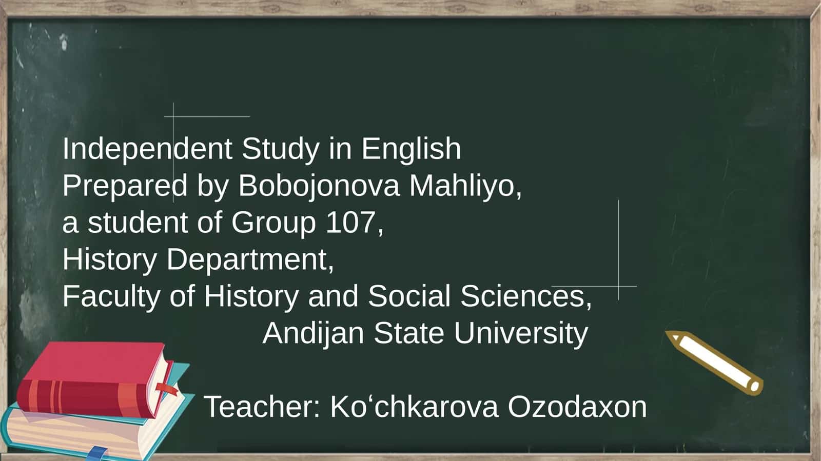 Independent Study in English