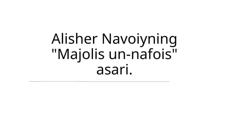 Majolis un-nafois