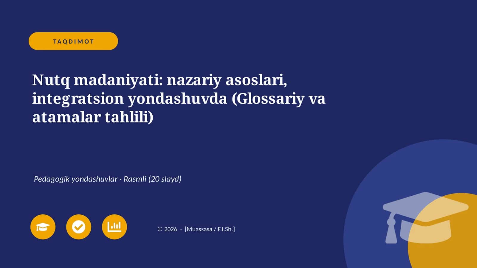 Nutq madaniyati: nazariy asoslari, integratsion yondashuvda (Glossariy va atamalar tahlili)