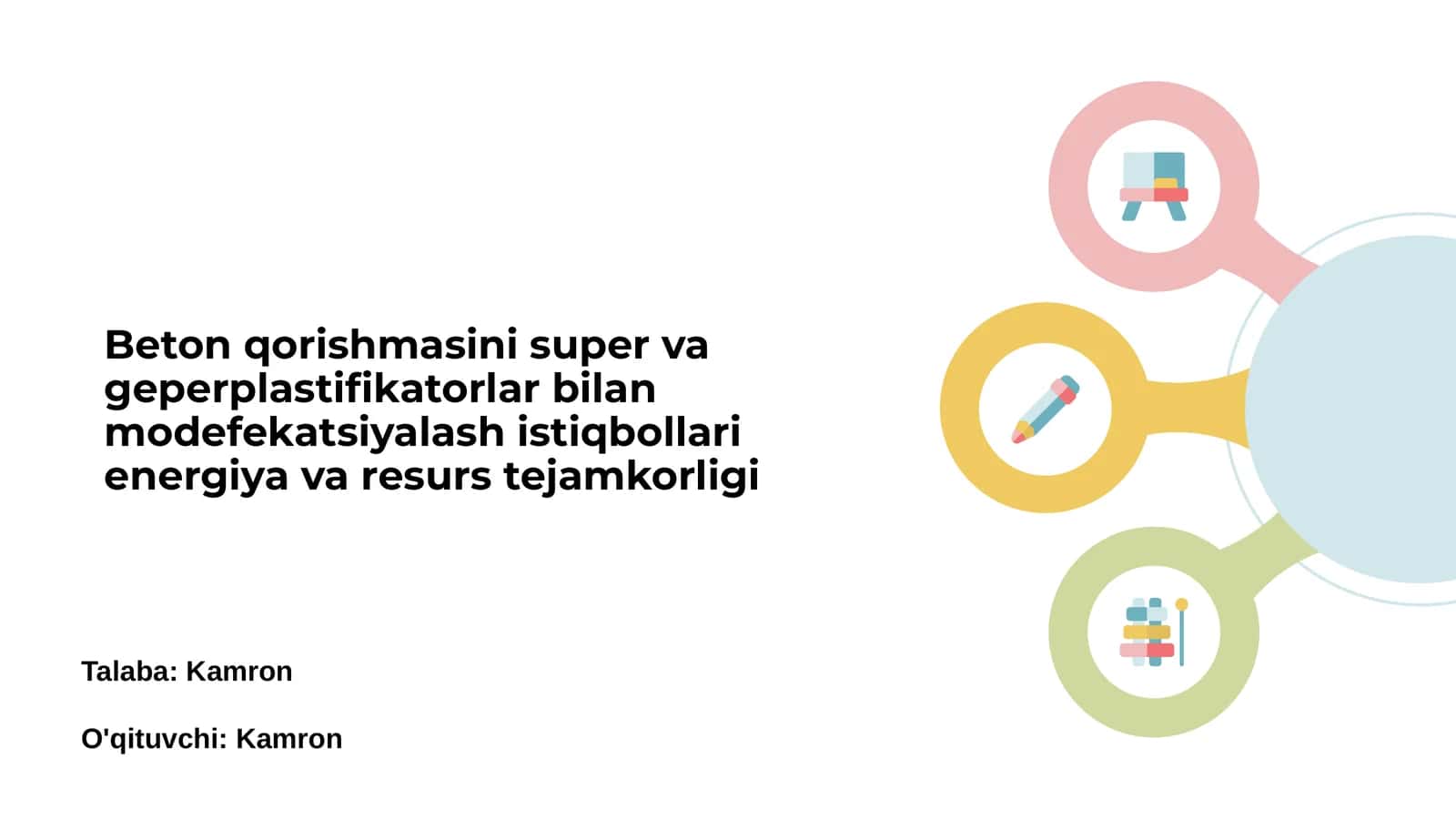 Beton Qorishmasini Super va Geperplastifikatorlar bilan Modifikatsiyalash Asoslari