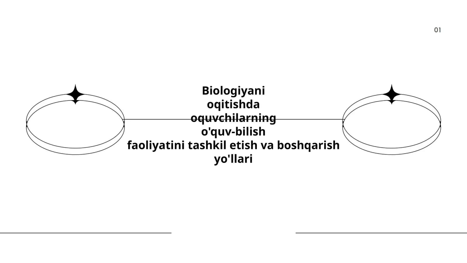 Biologiya o'qitishda o'quv-bilish faoliyatini tashkil etish va boshqarish yo'llari