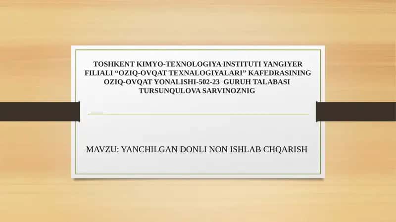 YANCHILGAN DONLI NON