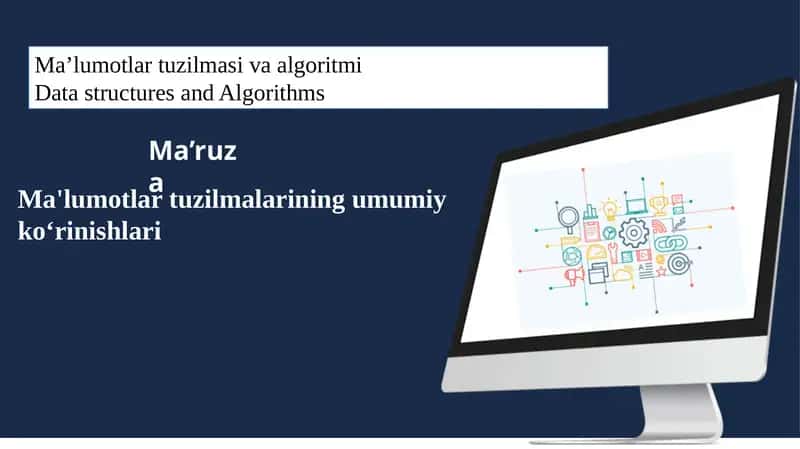 Ma'lumotlar tuzilmasi va algoritmi