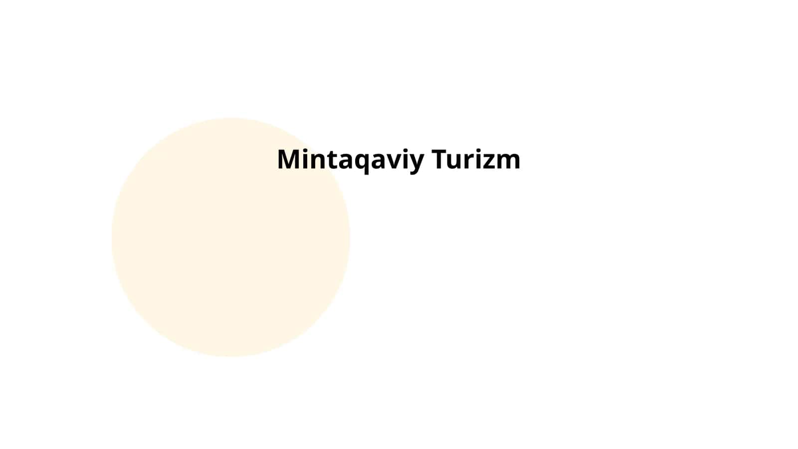 Mintaqaviy Turizm