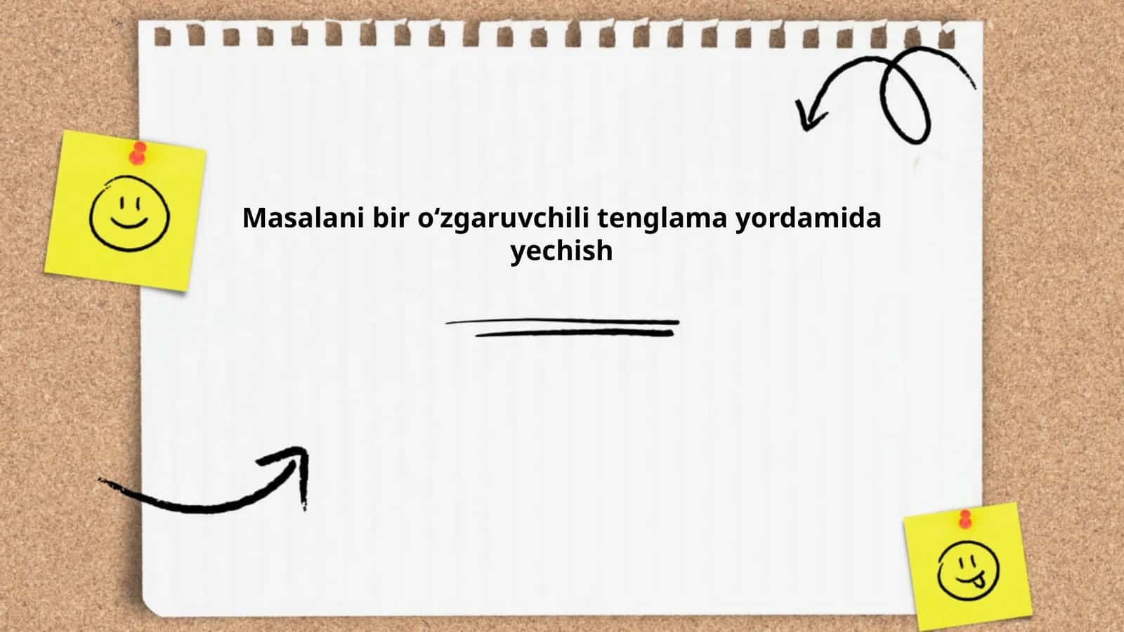 Bir oʻzgaruvchili tenglama asoslari
