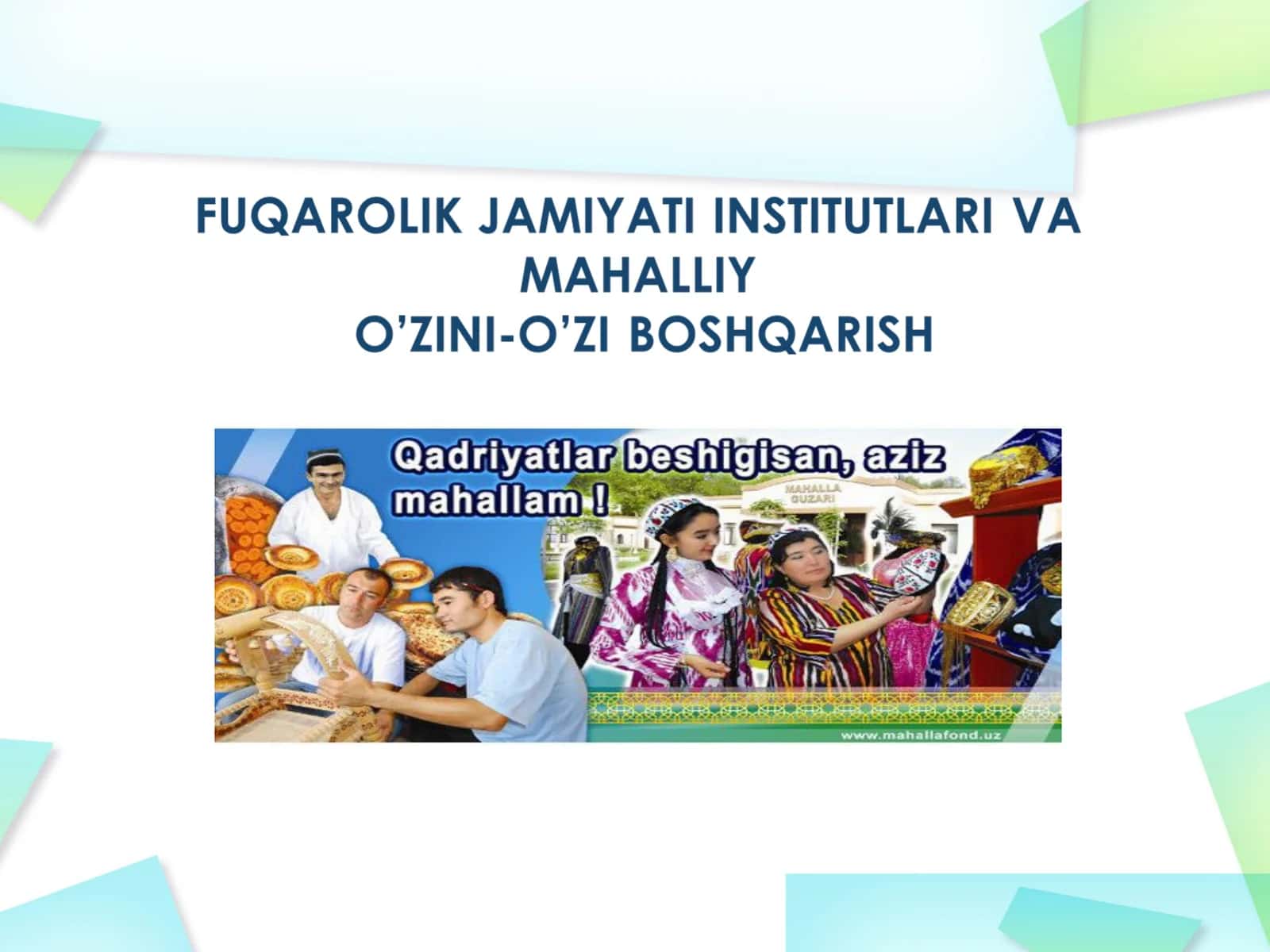 O'zini-O'zi boshqarish organlari