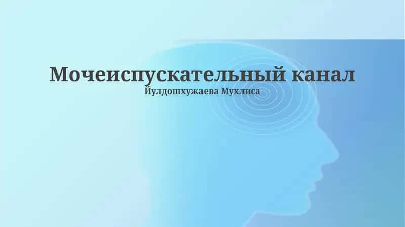 Мочеиспускательный канал
