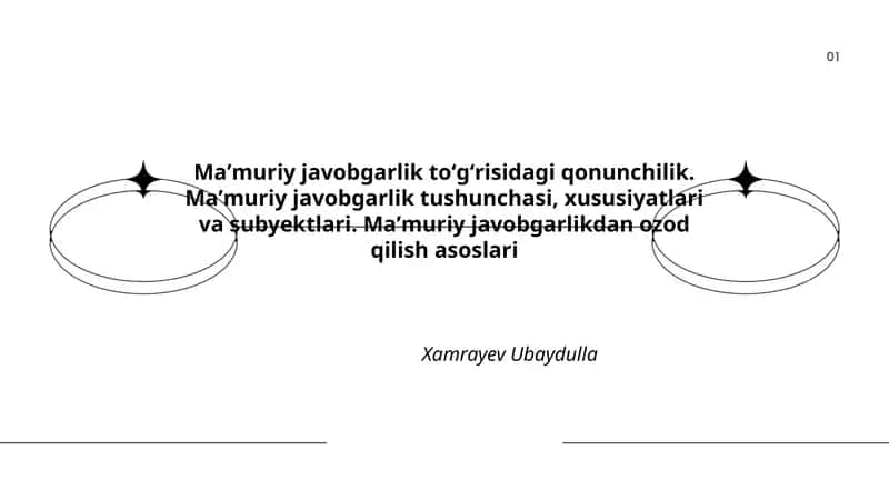 Maʼmuriy javobgarlik toʻgʻrisidagi qonunchilik