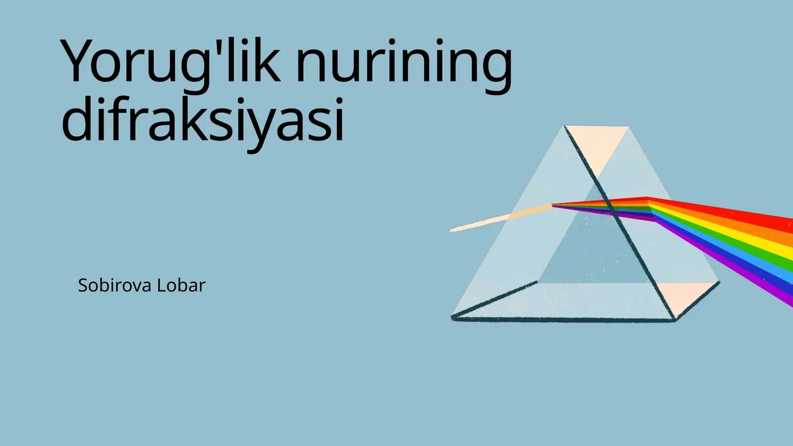Yorug'lik nurining difraksiyasi