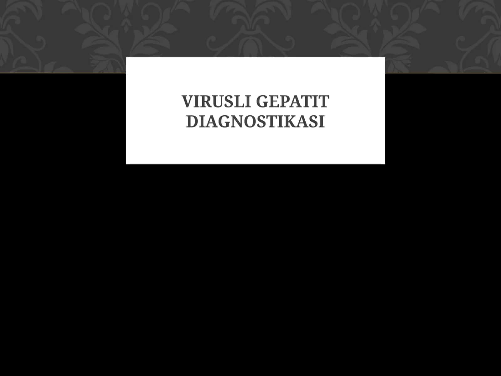 Virusli gepatit diagnostikasi
