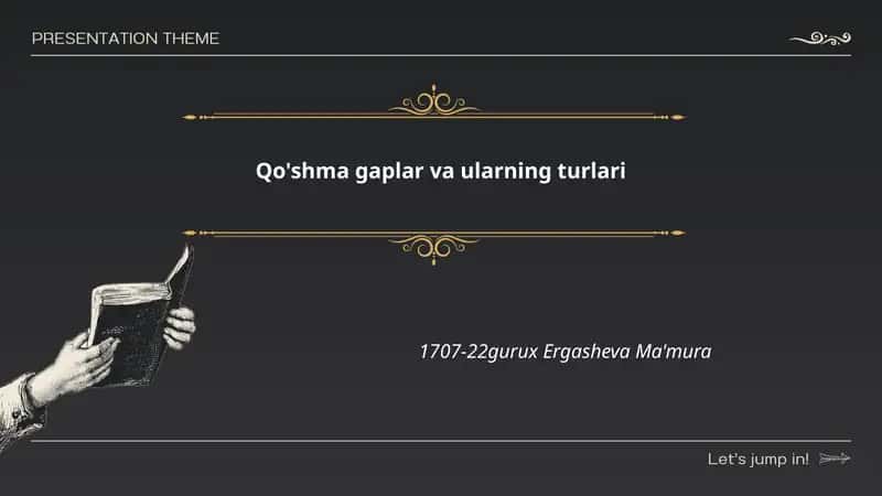 Qo'shma gaplar va ularning turlari