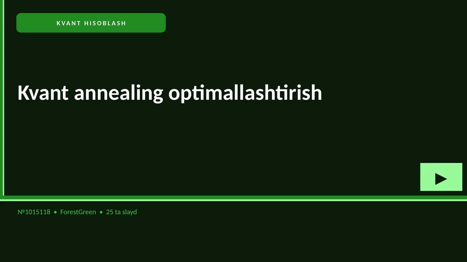 KVANT HISOBLASH