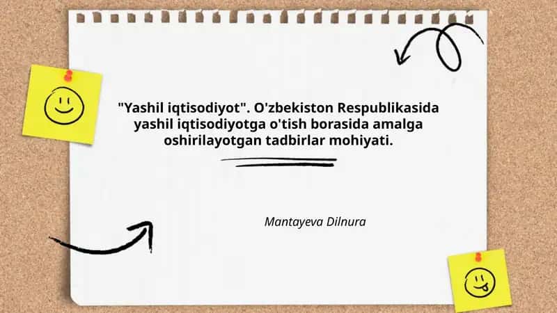 Yashil iqtisodiyot