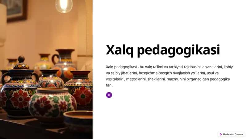 Xalq pedagogikasi