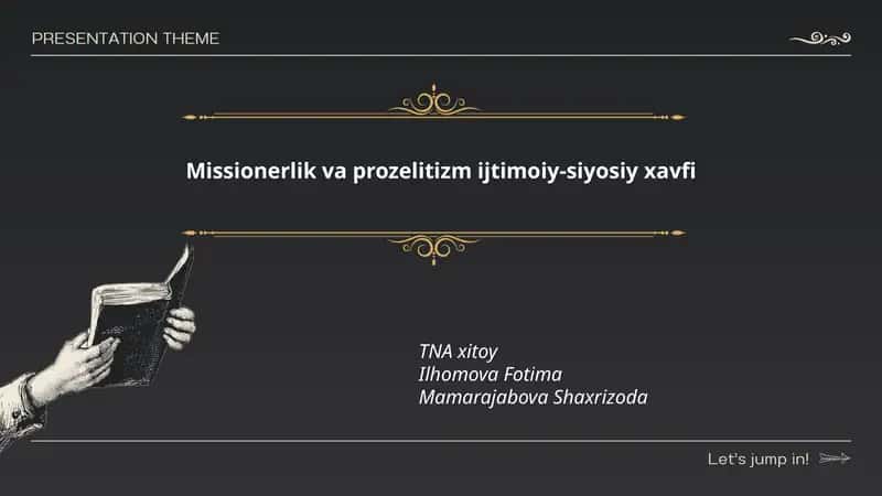 Missionerlik va prozelitizm ijtimoiy-siyosiy xavfi