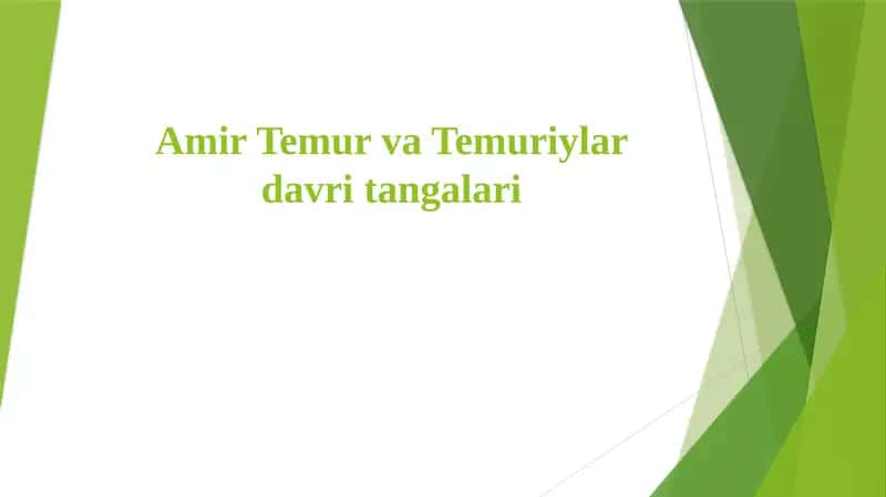 Amir Temur va Temuriylar davri tangalari