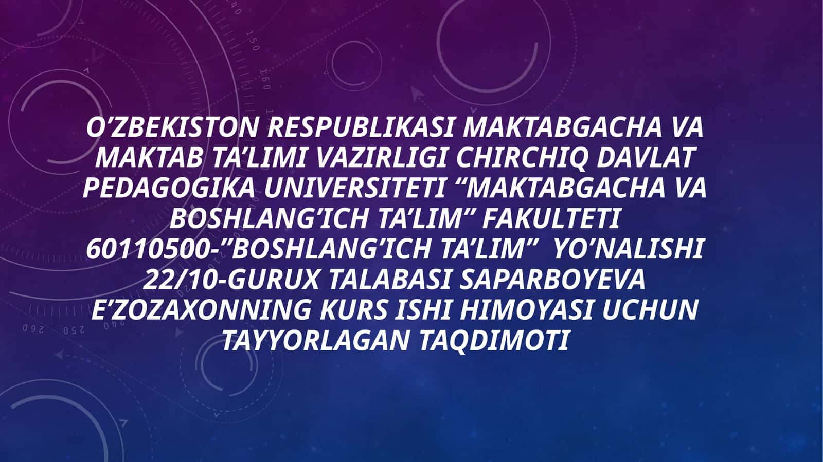 Boshlangʻich sinflarda matematikadan muammoli dars va ularni tashkil etish metodikasi