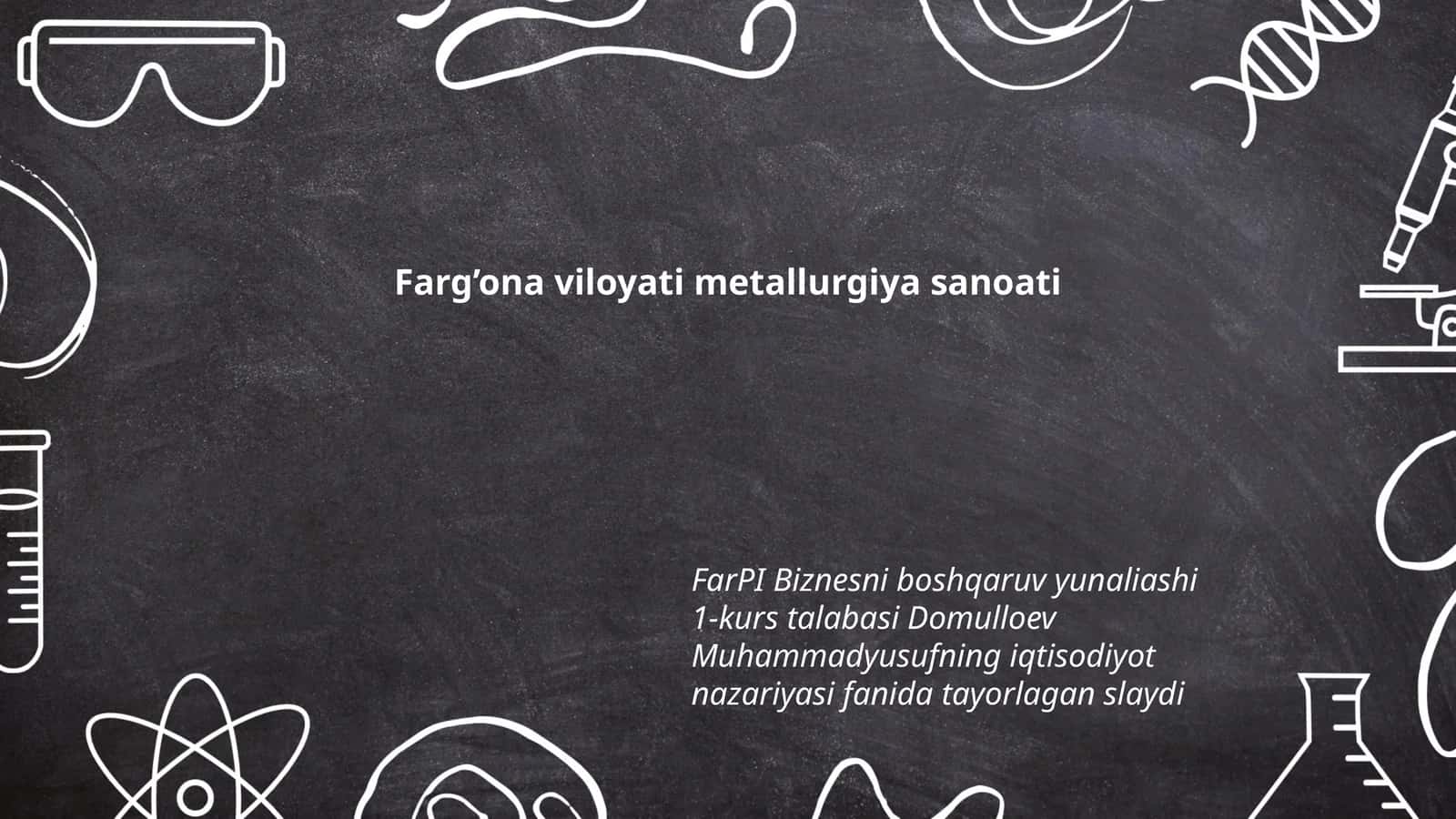Iqtisodiyot nazariyasi fanida tayorlagan slayd