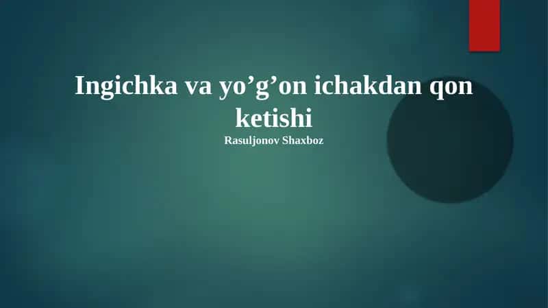 Ingichka va yoʼgʼon ichakdan qon ketishi