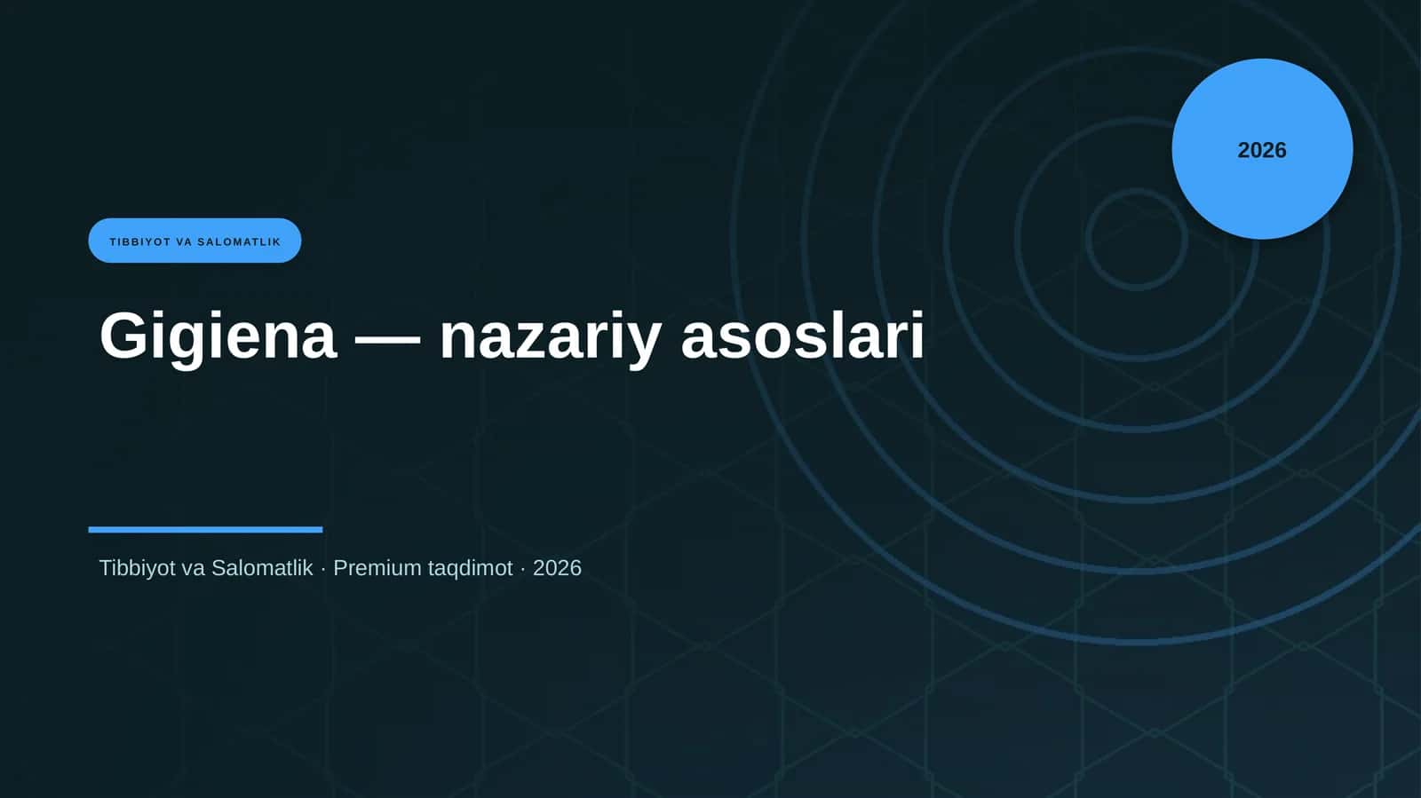 Gigiena — nazariy asoslari