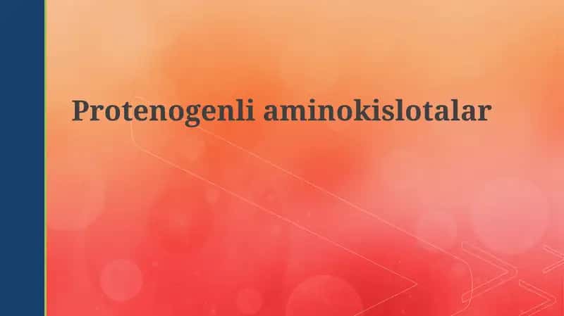 Proteinogen aminokislotalar
